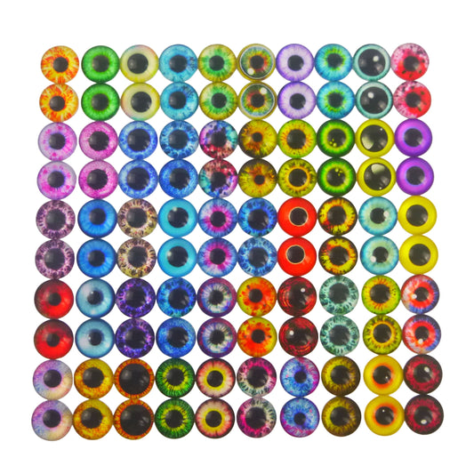 Artizan Molded Lure Eyes, 10mmD, 50*2, Qty 100-0