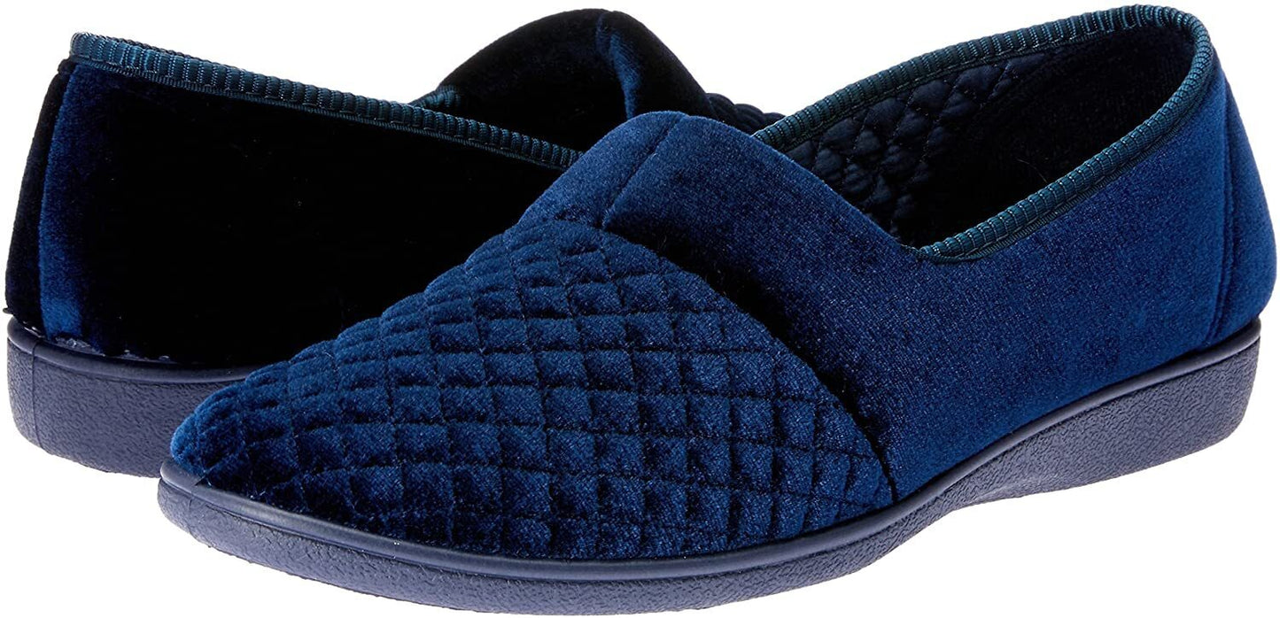 Grosby Marcy 2 Womens Slippers Slip On Indoor Outdoor Quilted Moccasins Shoes-5
