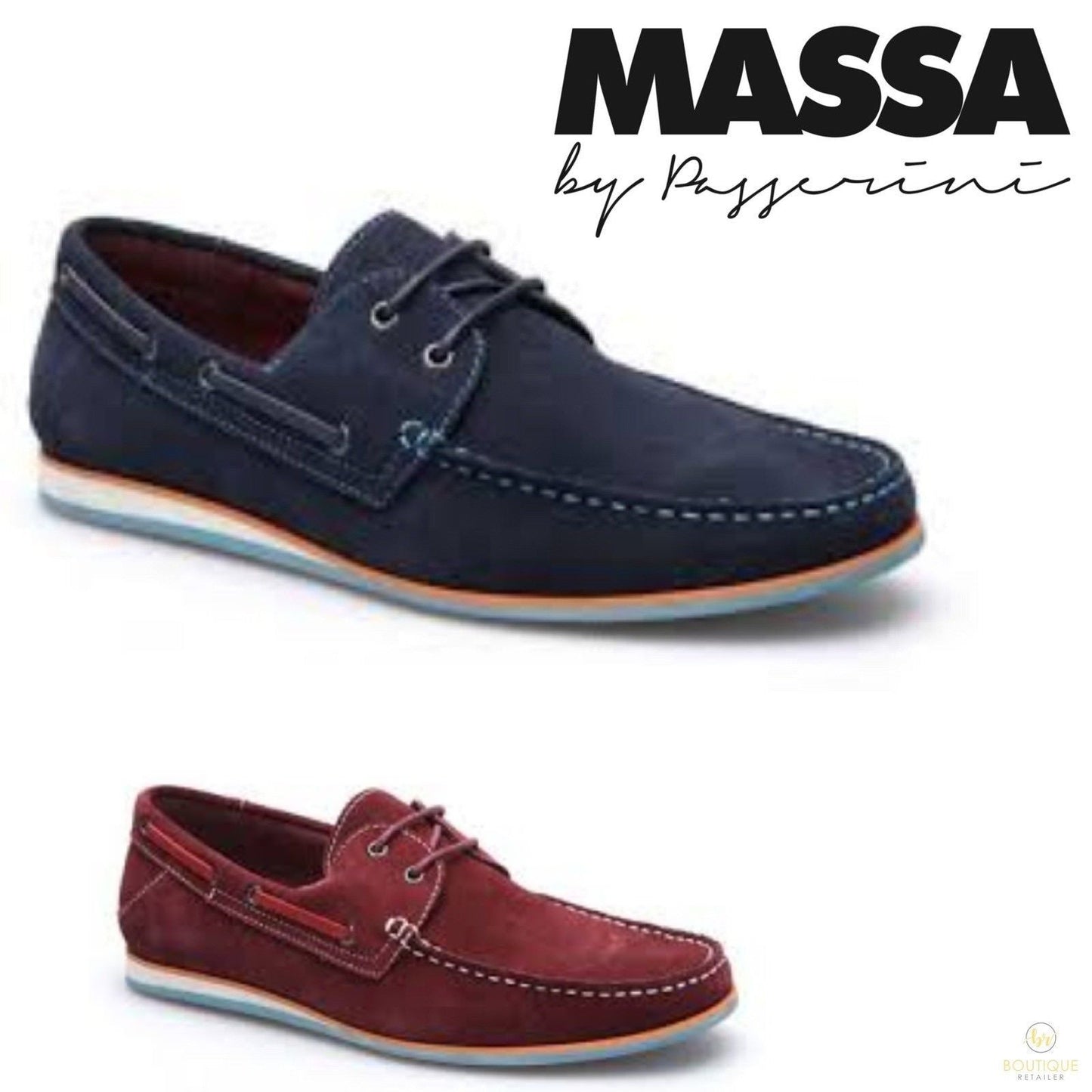 MASSA Fano Casual Suede Boat Shoes Designed Premium-1
