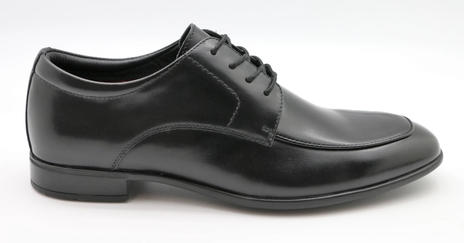 Massa Matteo Leather Lace Up Dress Shoes Business Work - Black-3