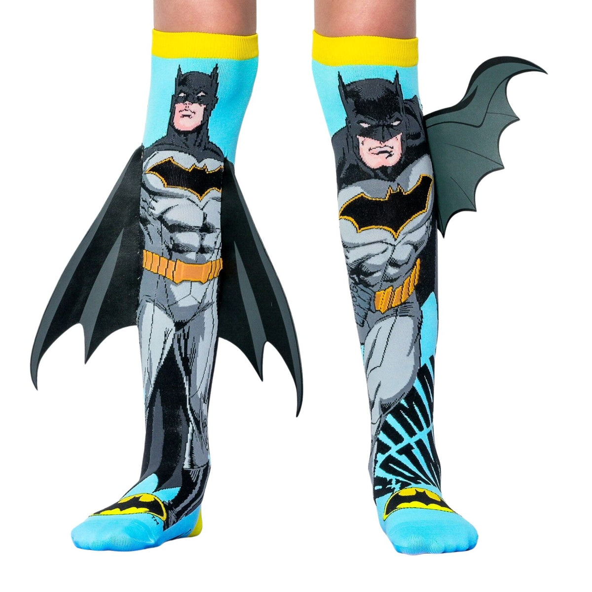 MADMIA DC Batman Knee High Boys Childrens Kids Socks One Size