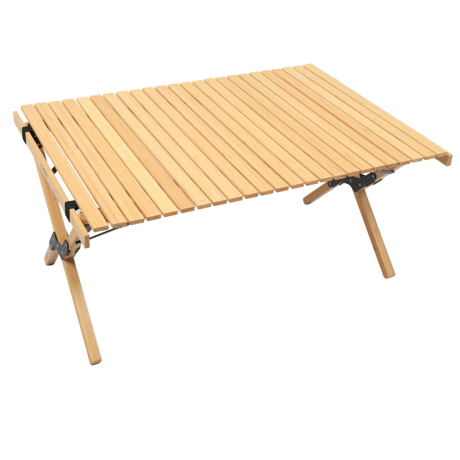 Folding Camping Table Bamboo Roll Up Portable Outdoor Picnic BBQ Desk Beach-0