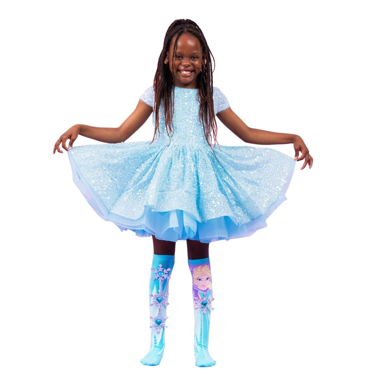 MADMIA Disney Frozen Knee High Girls Childrens Kids Socks One Size