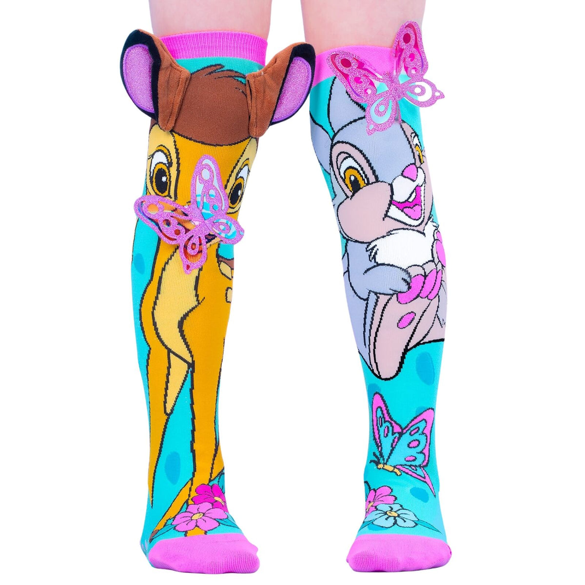 MADMIA Disney Bambi Knee High Girls Childrens Kids Socks One Size