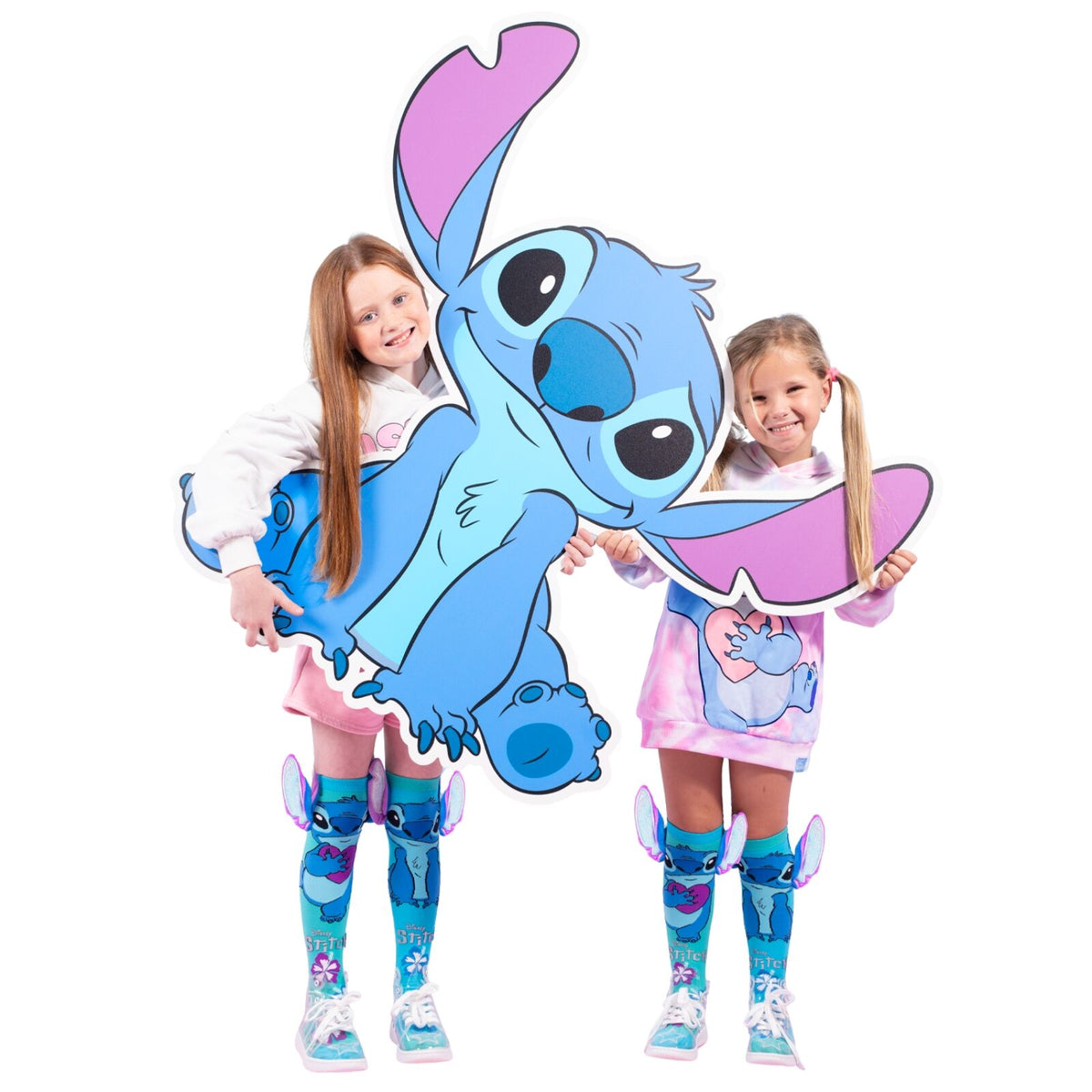 MADMIA Disney Knee High Silver Stitch Childrens Kids Socks One Size