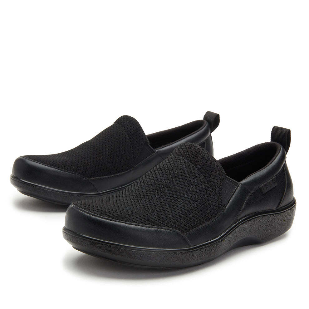 Alegria TRAQ Melodiq Loafer Slip On Shoe Sneaker - Black Out-1