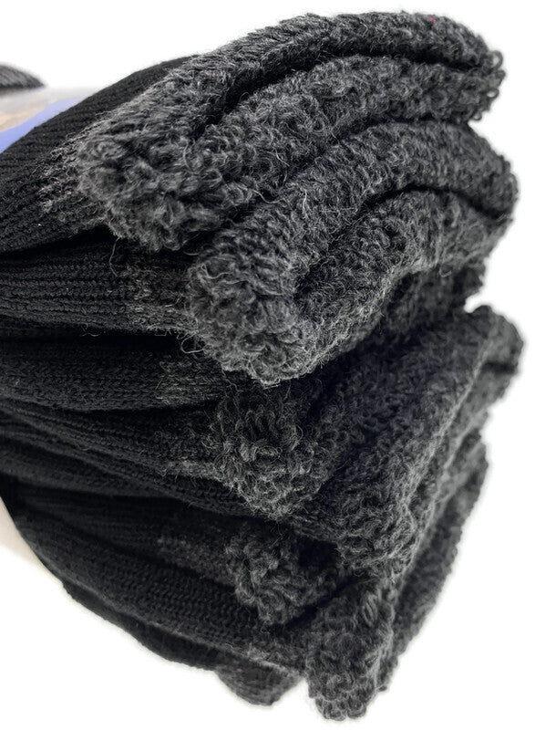 3 Pairs Heavy Duty Merino Wool Work Crew Socks Extra Thick Cushion (Size 6-11)-2