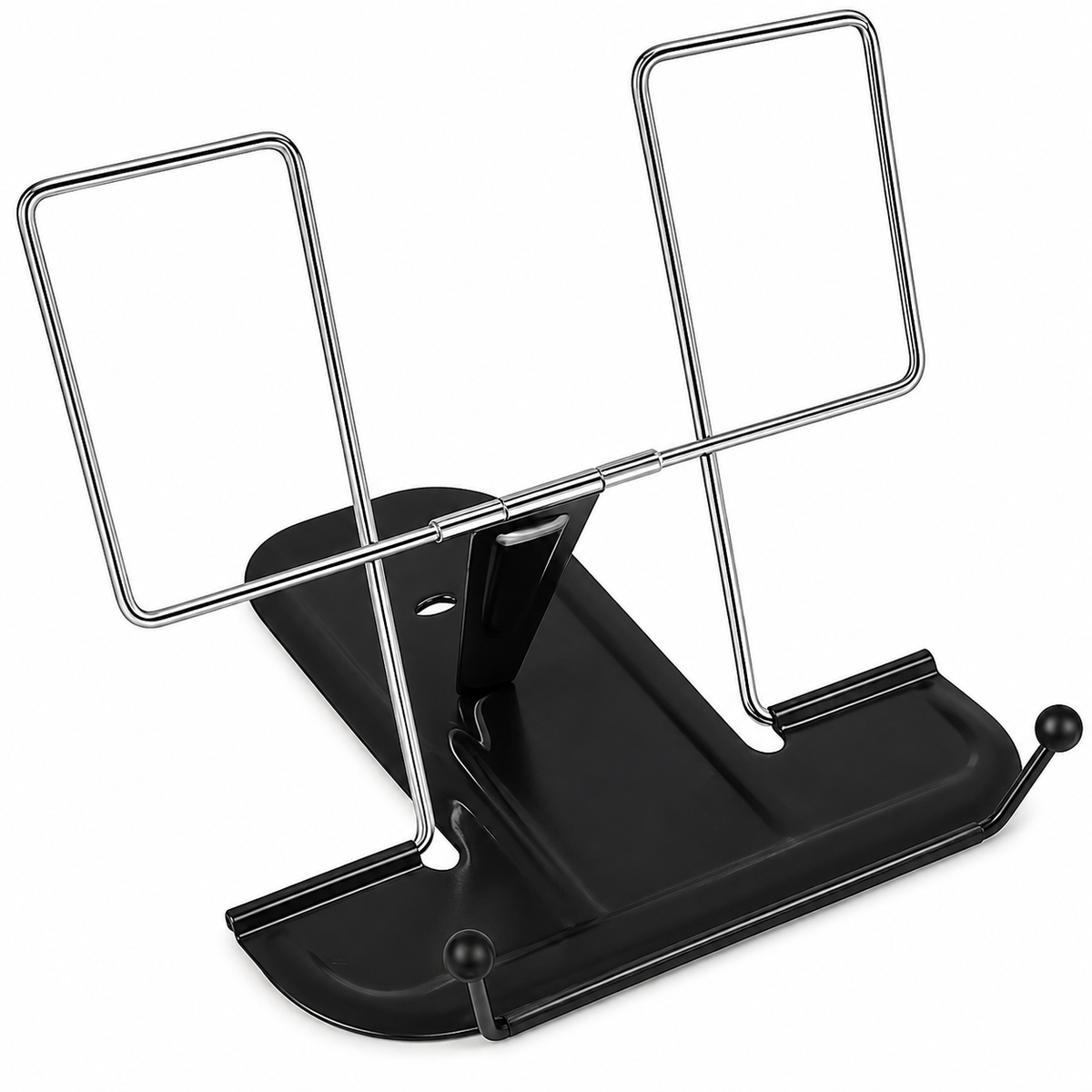 Metal Book Stand Desk Lectern in Black (230mm)
