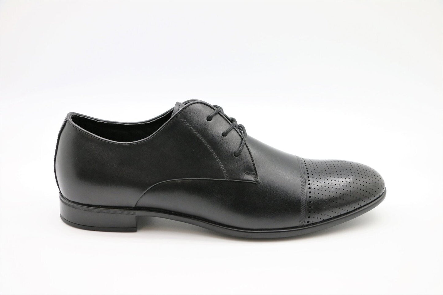 Massa Mens Michael Leather Dress Shoes Work Business Formal - Black-0