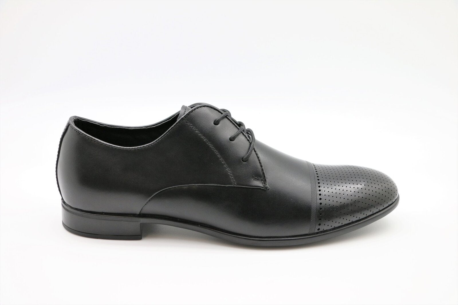 Massa Mens Michael Leather Dress Shoes Work Business Formal - Black-0