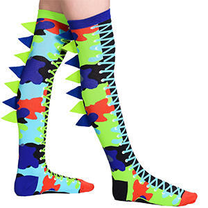 MADMIA Madmax Dino Boys Long Knee High Socks - Toddler Unisex Pair - Multicolour-0