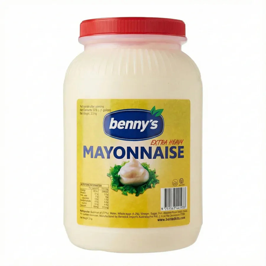 2.4kg Kosher Tuna + 3.78 Litres Benny's Kosher Extra Heavy Halal Mayonnaise (Tuna Mayo Bulk Pack)