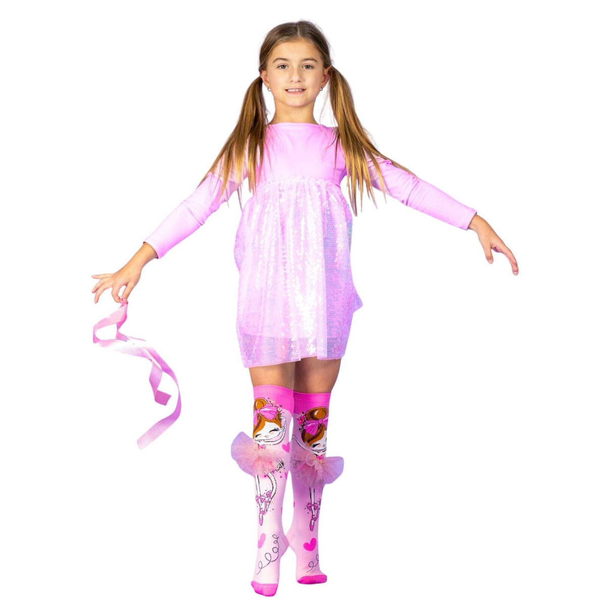 MADMIA Ballerina Socks Knee High Girls Childrens Kids Socks One Size