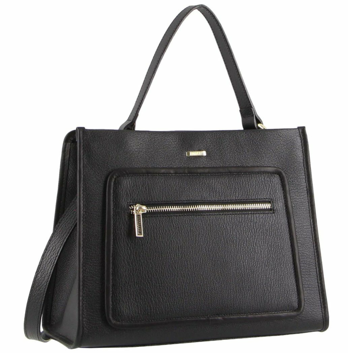 Morrissey Ladies Italian Structured Leather Tote Bag Handbag Womens - Black-0