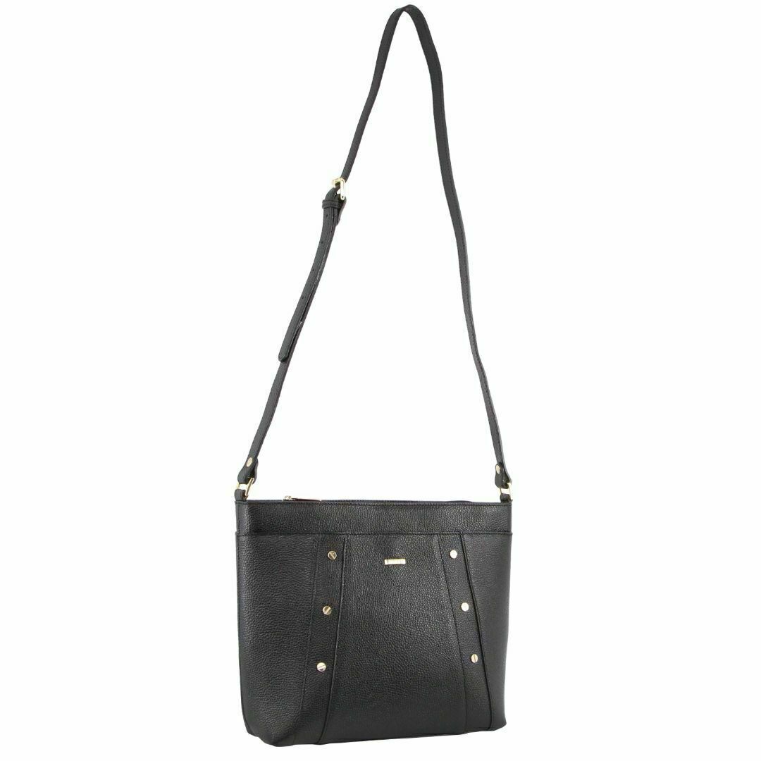 Morrissey Italian Genuine Leather Bag Cross Body Handbag Ladies iPad - Black-2