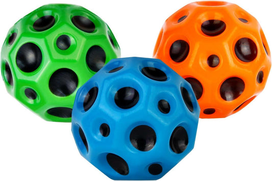 High Bouncing Ball Space Ball Bouncy Ball Outdoor Throw Catch Moon Ball Kids Toy-0