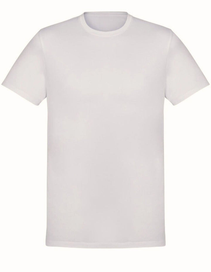 Mens Plain 100% Cotton T-Shirt Basic Blank Casual Short Sleeve Tee Top in Off White