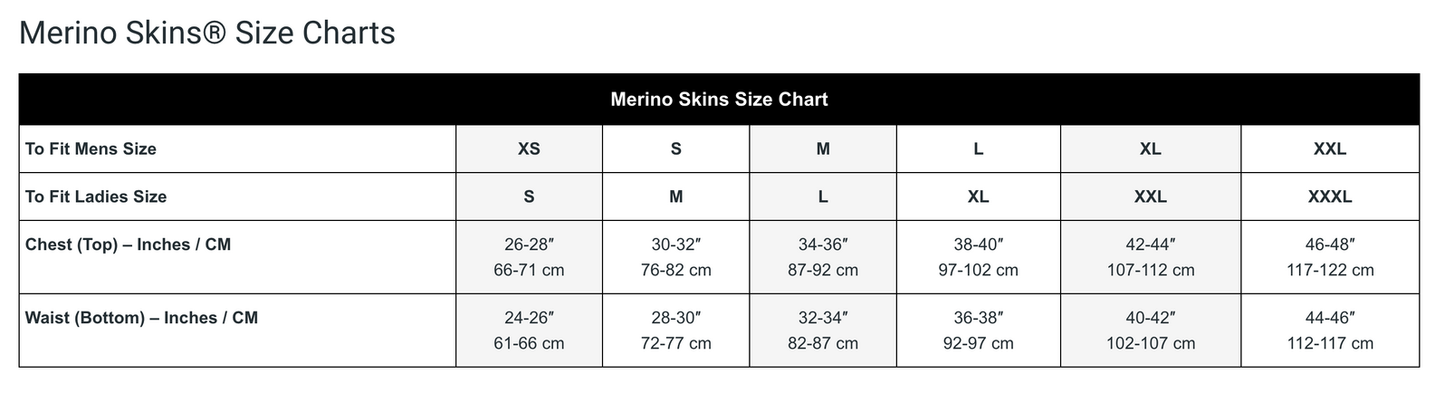 Merino Skins Mens Classic Crew Neck Long Sleeve Top T-Shirt Thermal Baselayer - Black-2