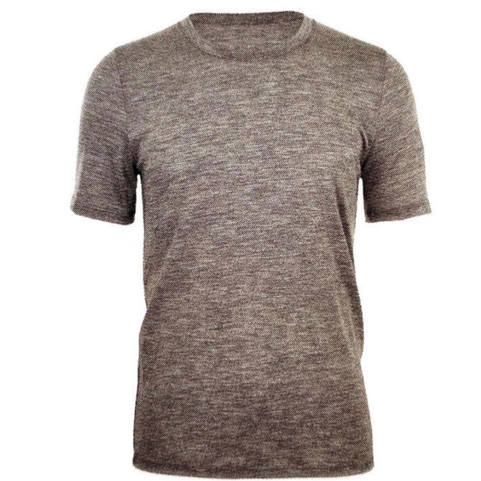 MERINO SKINS Mens Classic Crew Neck Tee Wool Thermal T-Shirt Short Sleeve - Ceramic-0
