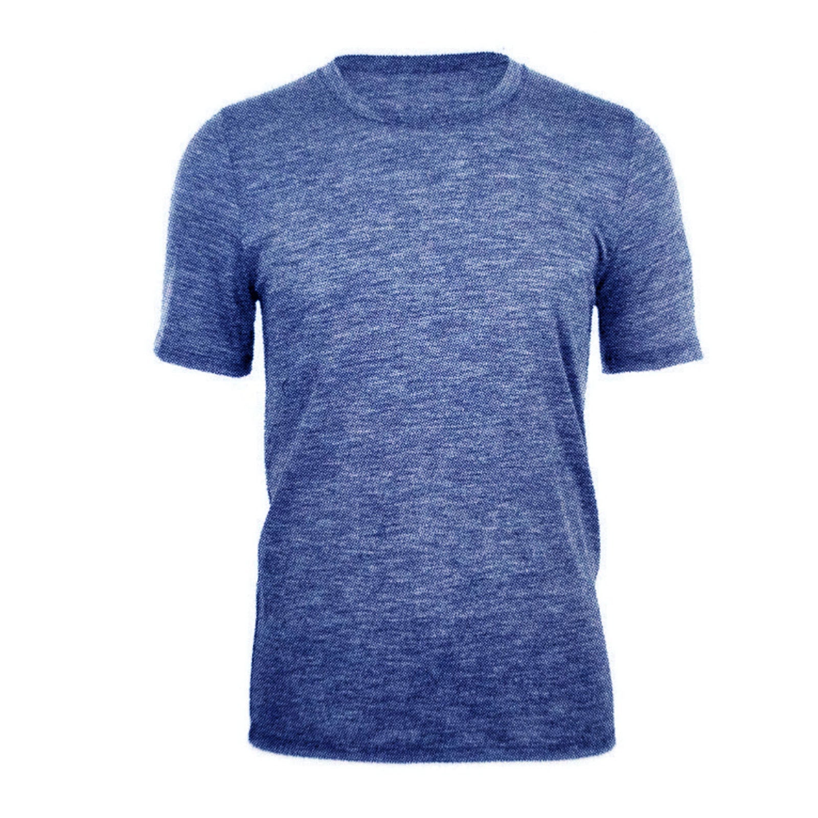 MERINO SKINS Mens Classic Crew Neck Tee Wool Thermal T-Shirt Short Sleeve - French Navy-3