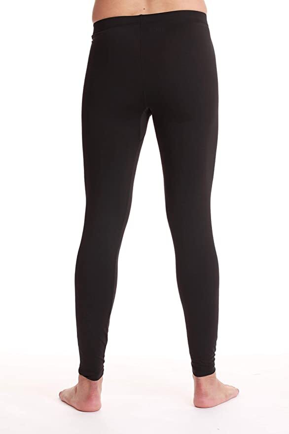 MERINO SKINS Mens Classic Long Johns Wool Thermal Pants Underwear - Black-4