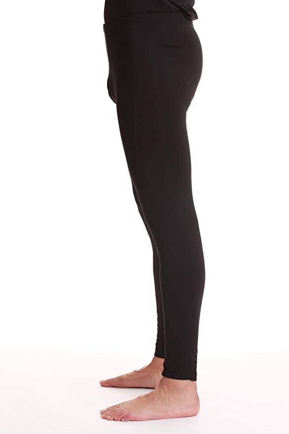 MERINO SKINS Mens Classic Long Johns Wool Thermal Pants Underwear - Black-3