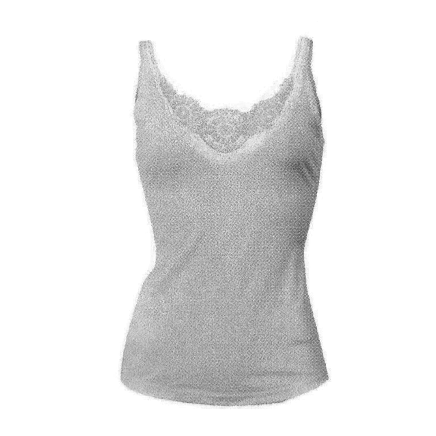 MERINO SKINS Ladies Dianthe Camisole Top Merino Wool Rich Thermals - Grey Marle-4