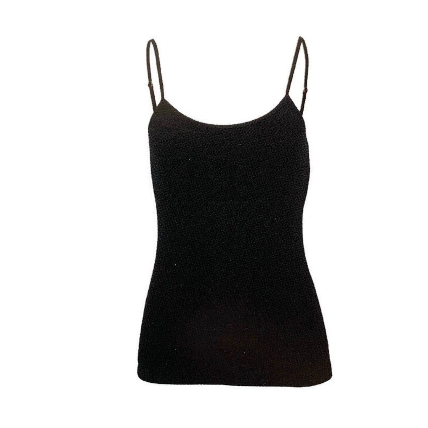 MERINO SKINS Ladies Camisole Merino Wool Thermal Underwear Top Warm Cami - Black-0