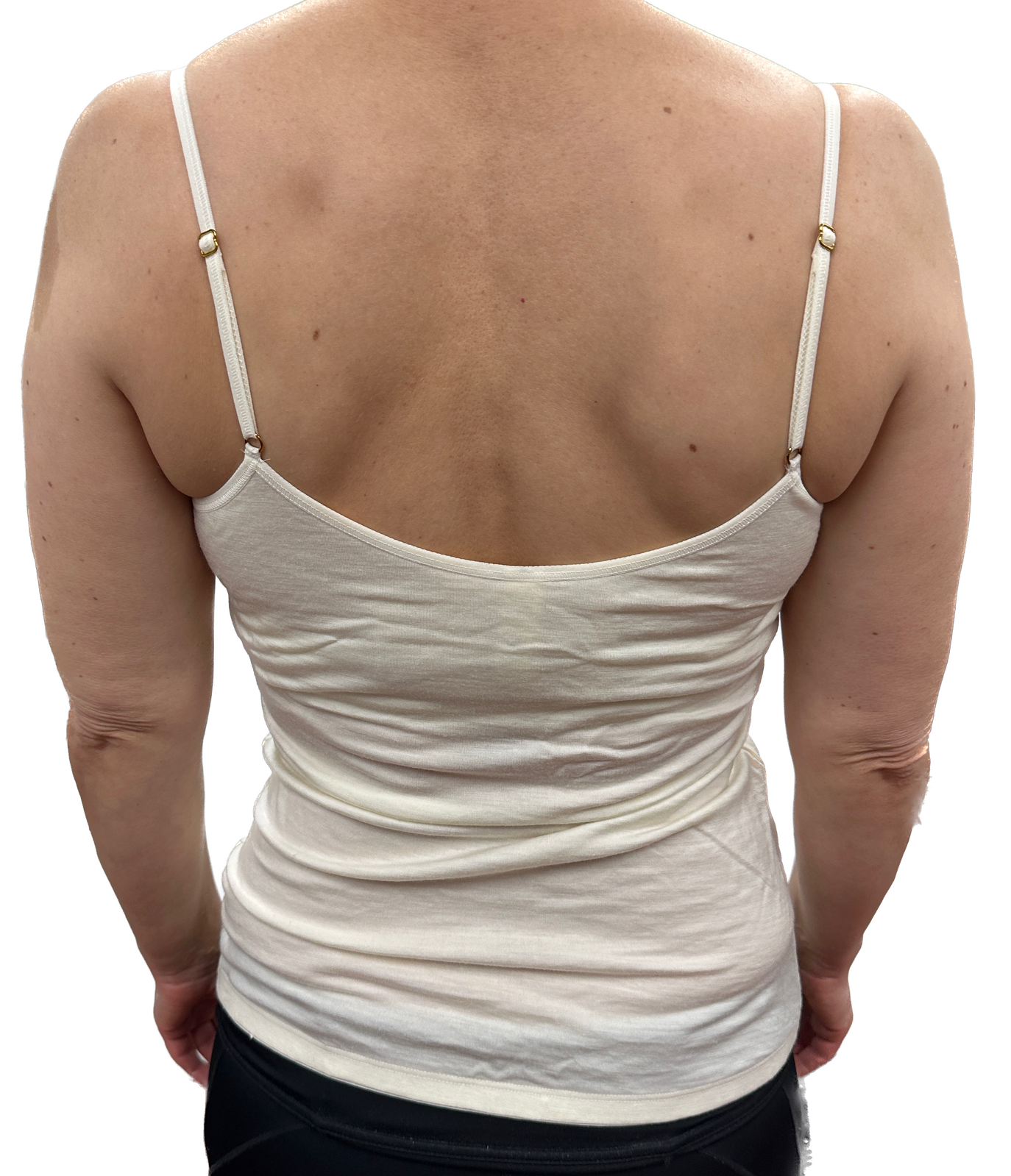 MERINO SKINS Womens Essential Camisole Wool Thermal Top Thermals Cami - Natural-3