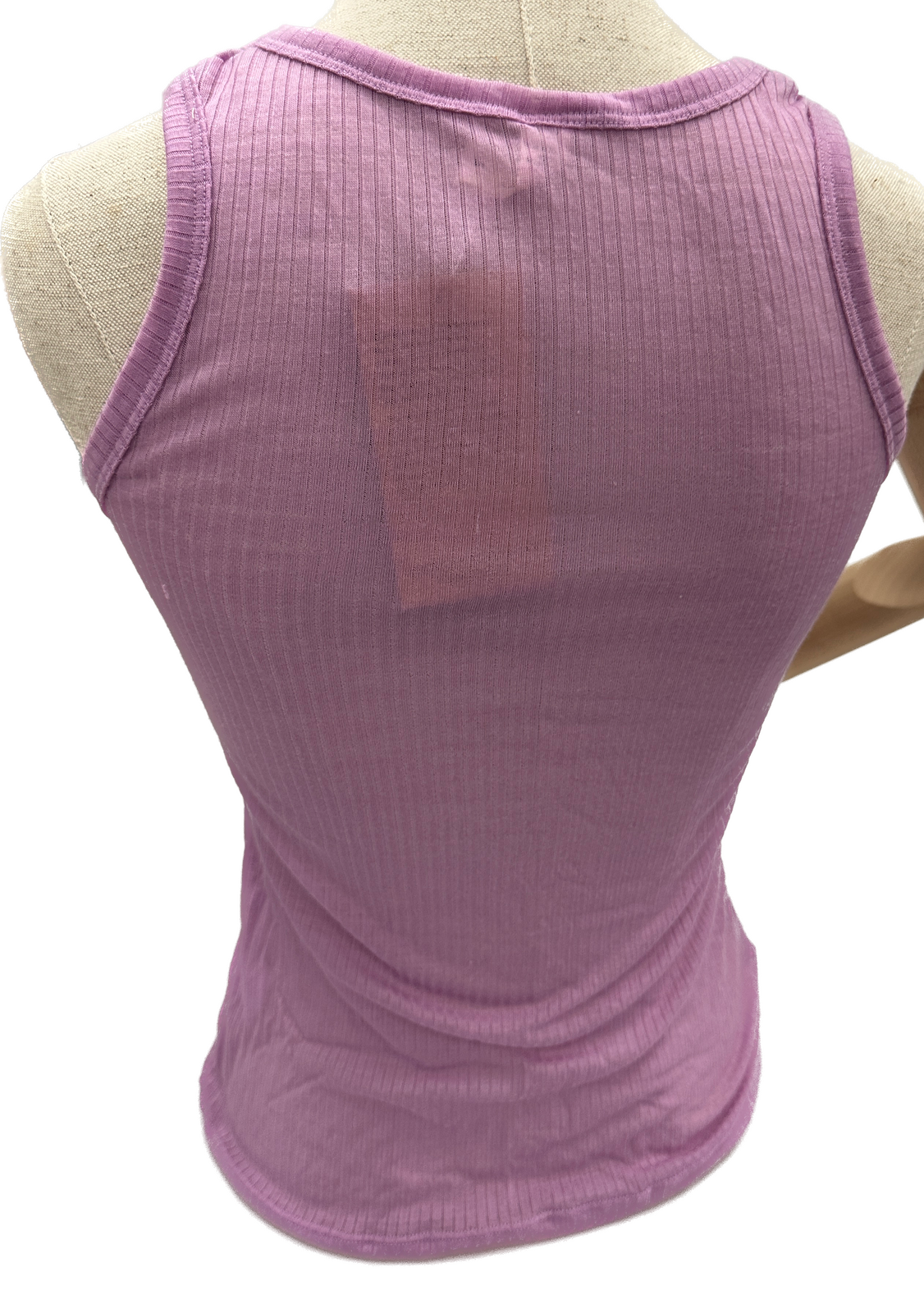 MERINO SKINS Wool Ladies V-Neck Tee Thermal Top Sleeveless Tank - Hyacinth-3