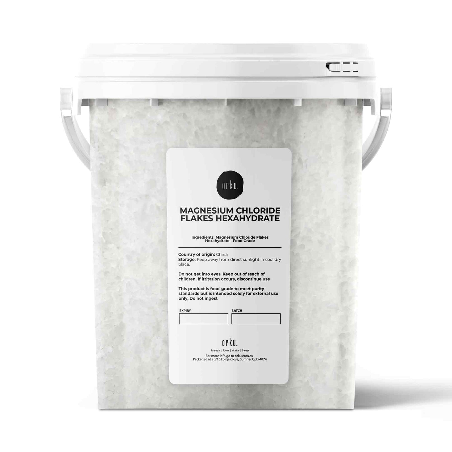 Magnesium Chloride Flakes Hexahydrate Buckets - Organic USP Food Grade Salt-5