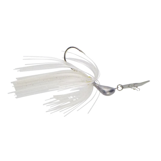 Dekoi 14gm Bladed Swim Jig, Chatterbait, Metallic Pearl, 2 pack-0