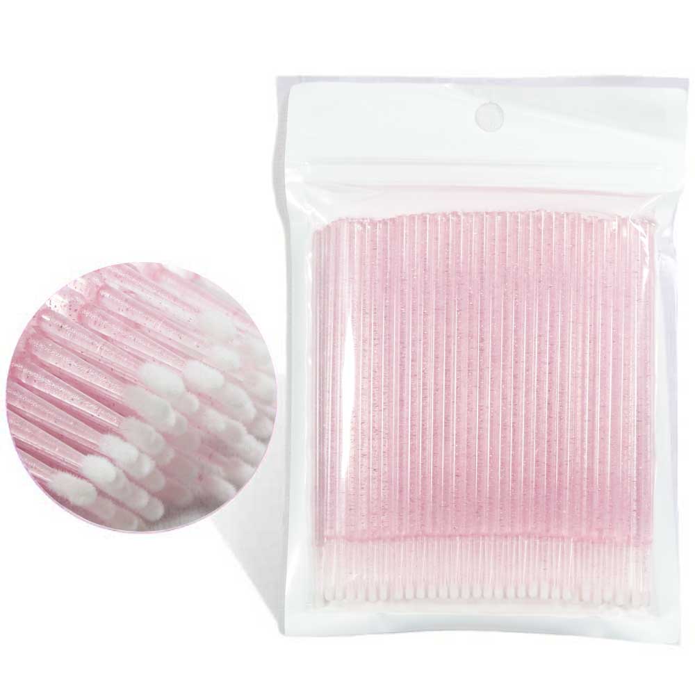 Miosh Disposable Micro Applicator Brush 100PCS - Pink-0