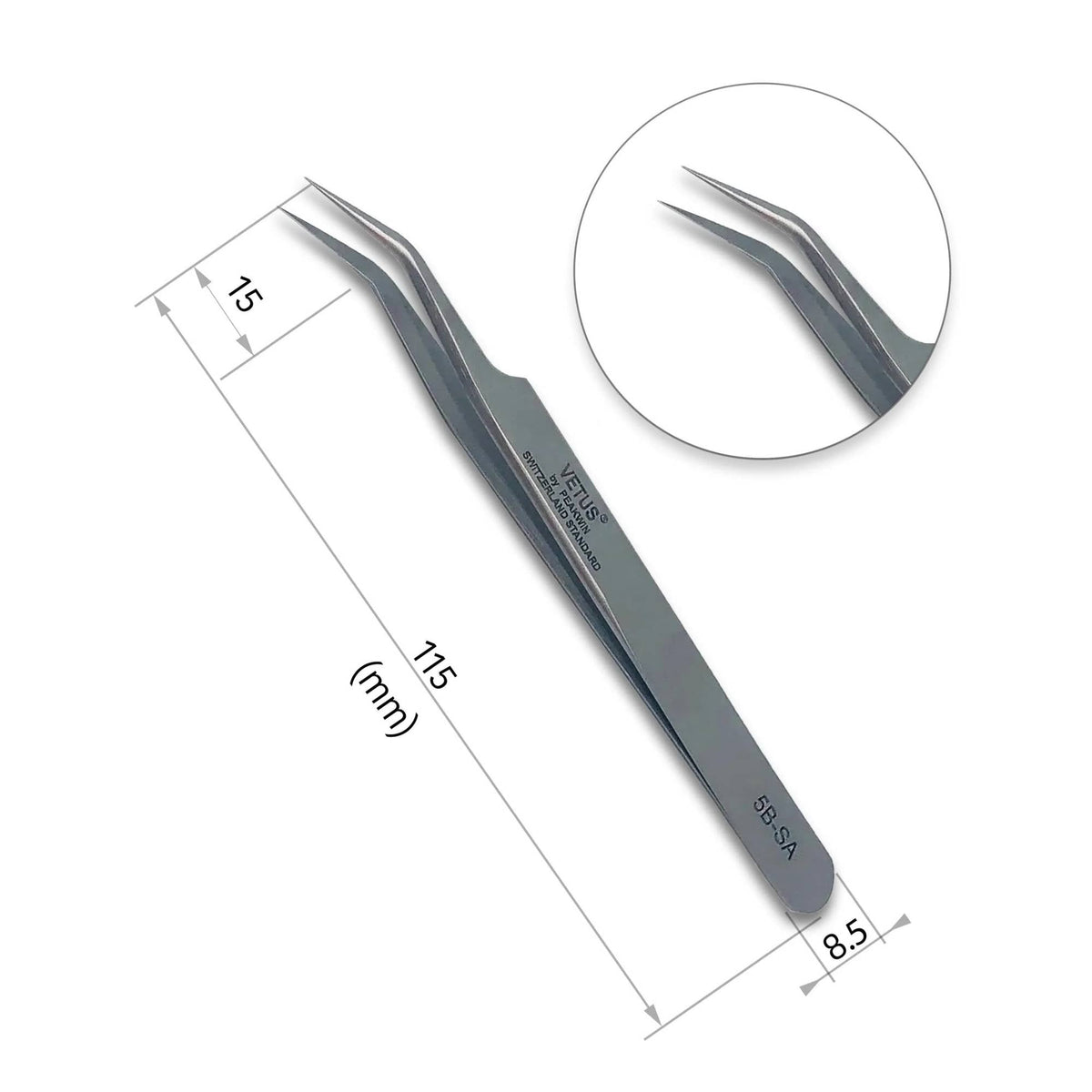 Miosh Eyelash Extension Tweezers -  Lash Isolation VETUS 5B-SA-2