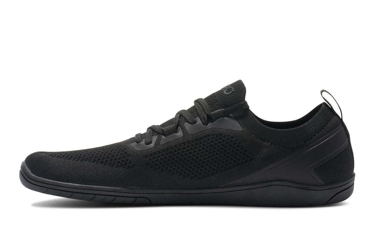 Xero Mens Nexus Knit Barefoot Shoes Zero Drop Sneakers in Black/Black