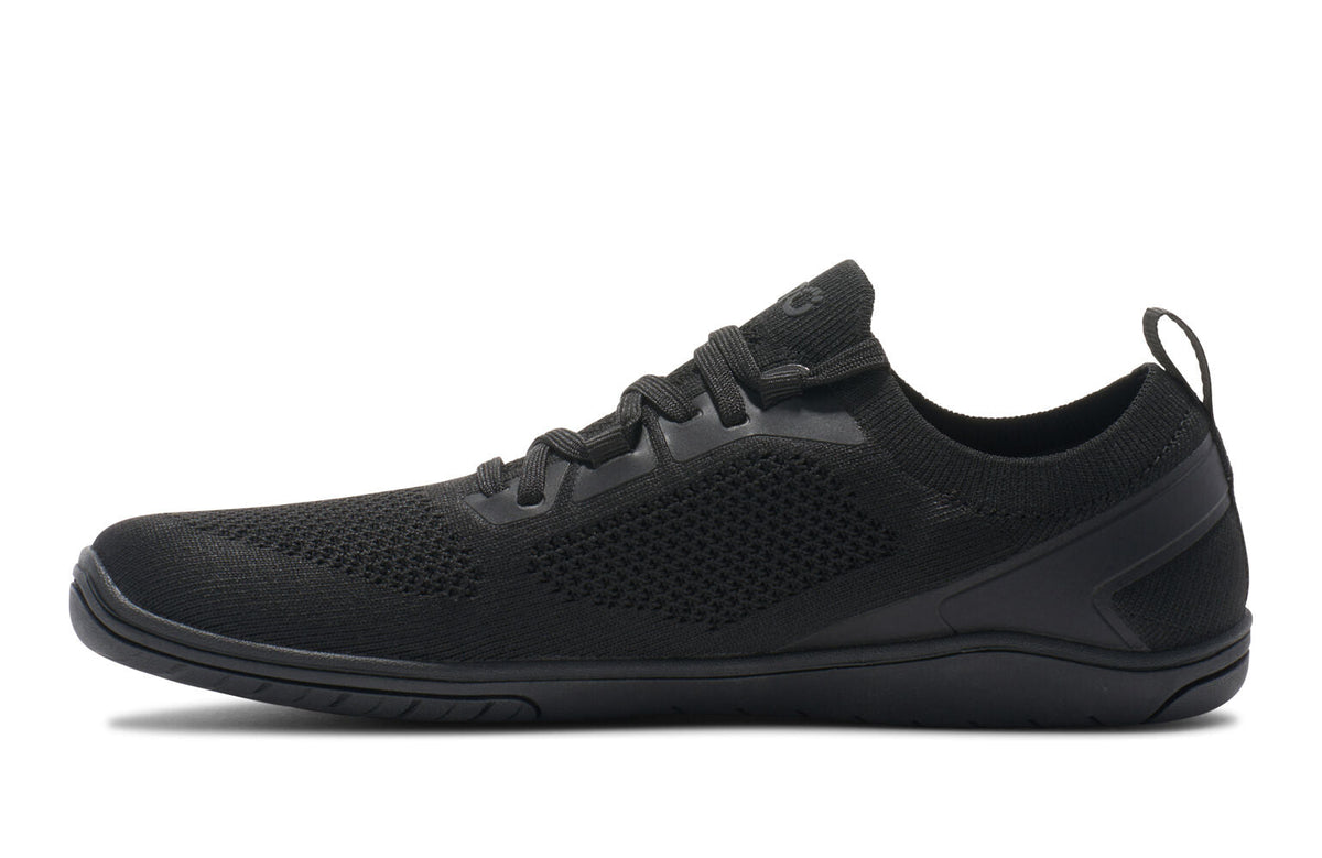 Xero Womens Nexus Knit Barefoot Shoes Zero Drop Sneakers in Black/Black