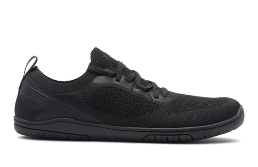 Xero Womens Nexus Knit Barefoot Shoes Zero Drop Sneakers in Black/Black