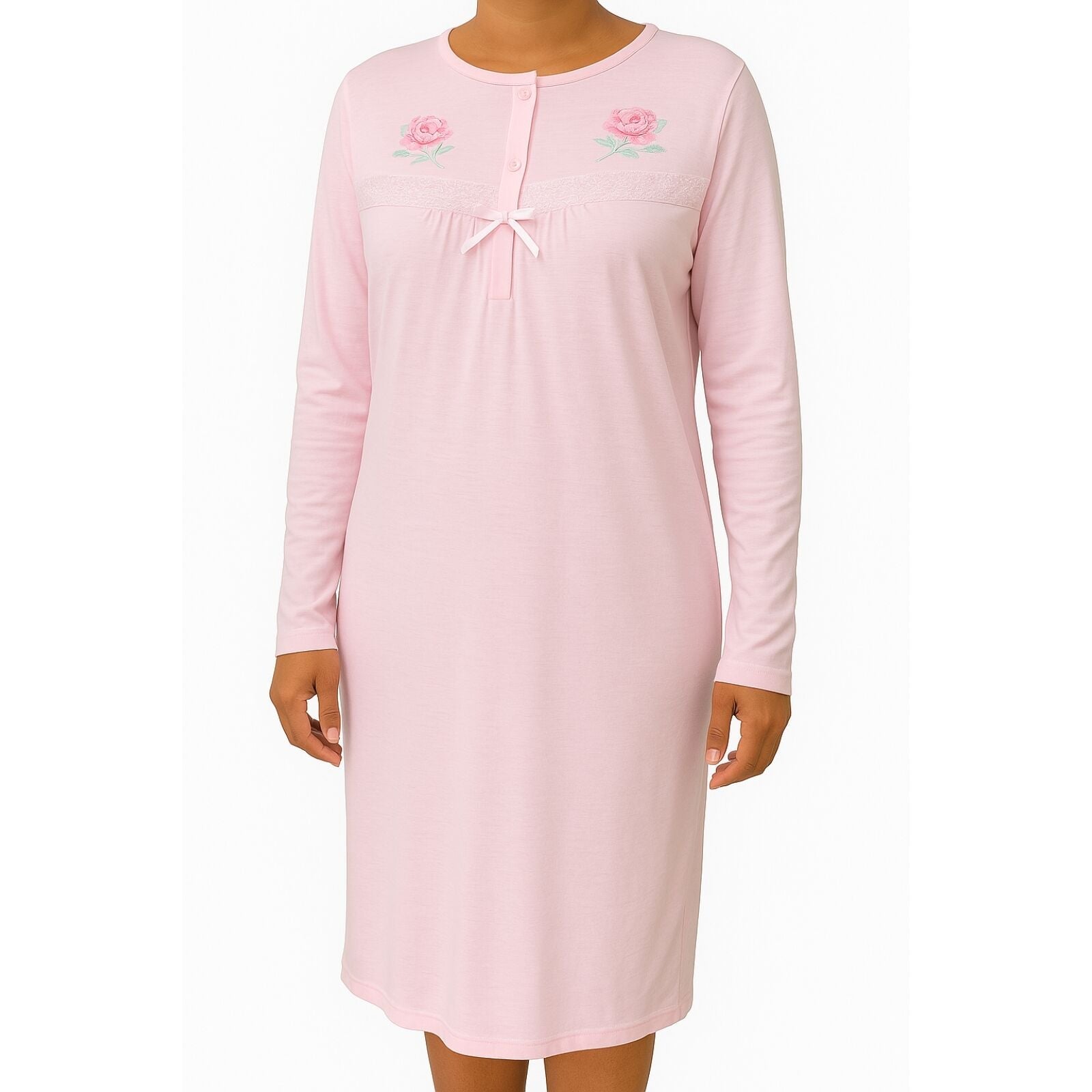 Womens Ladies Cotton Nightie Night Gown Pajamas Pyjamas Sleepwear PJ-14