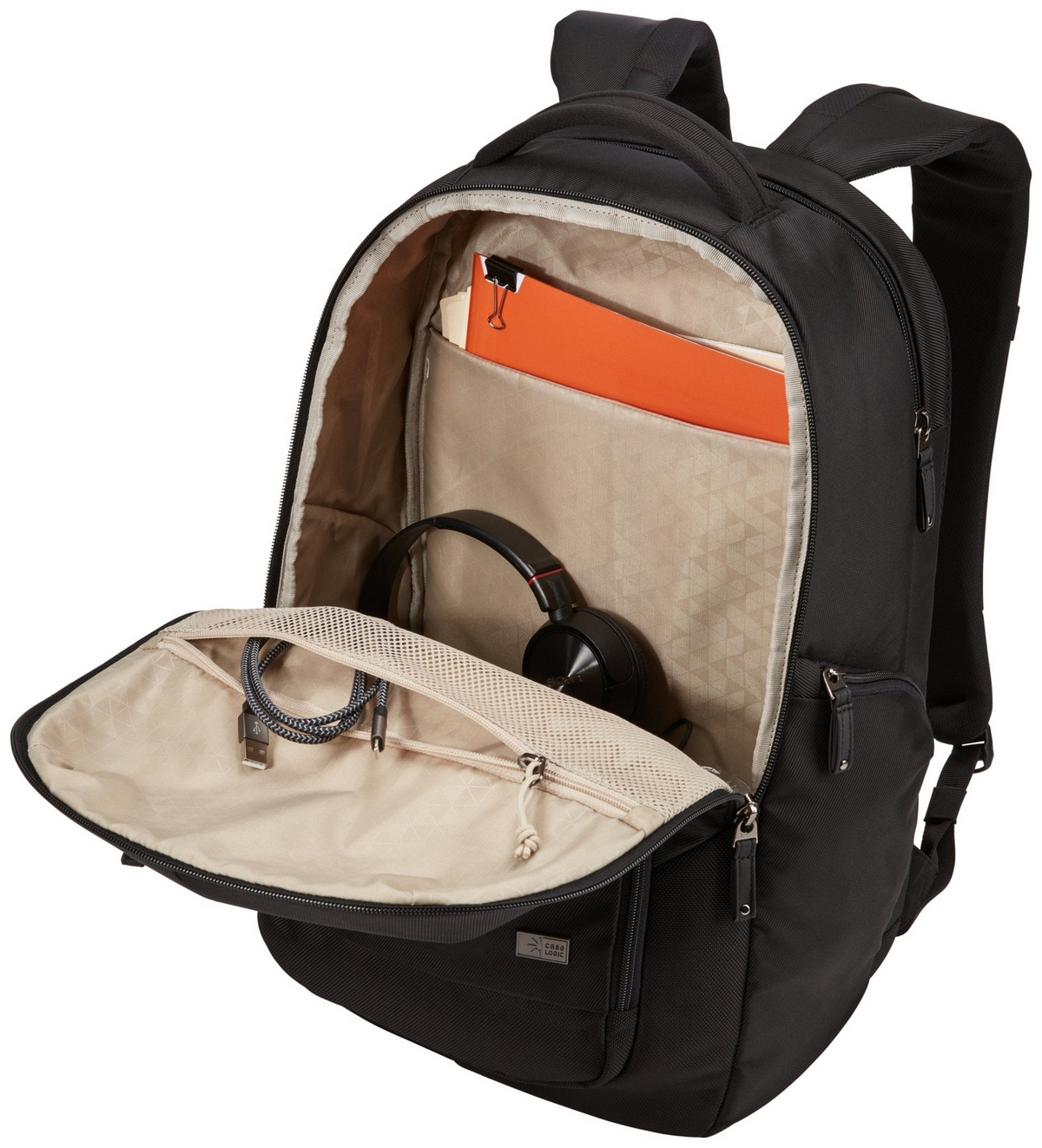 Case Logic 25L Notion Backpack Bag w/ Laptop Sleeve 15.6" in Black