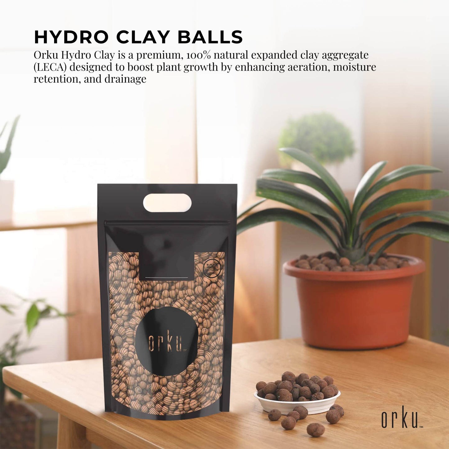 10L Hydro Clay Balls - Natural Premium Hydroponic Expanded Plant Growing Medium-1