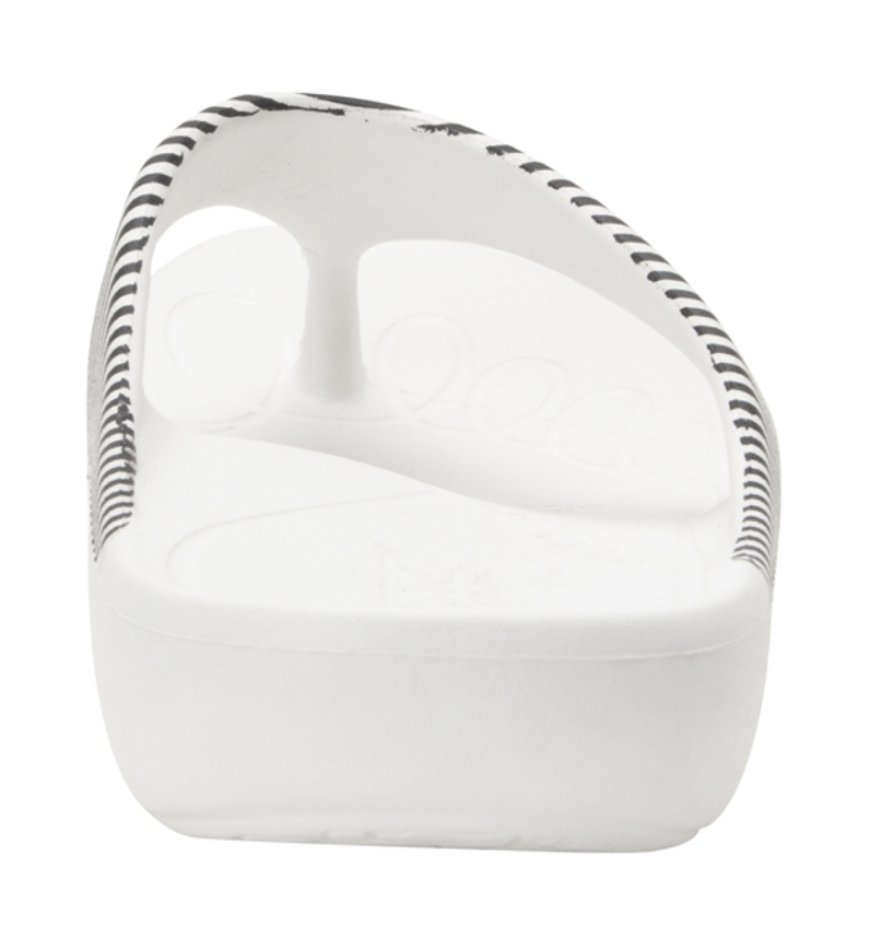 Alegria Womens Ode Flip Flop Thongs Summer Ultra-Lightweight Slip On - Stripes-4