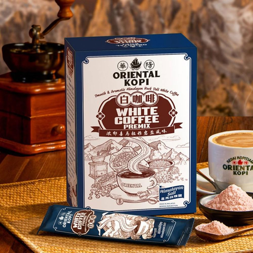 20x Pack Oriental Kopi Himalayan Salt White Coffee Premix Instant Coffee (200 Sachets)