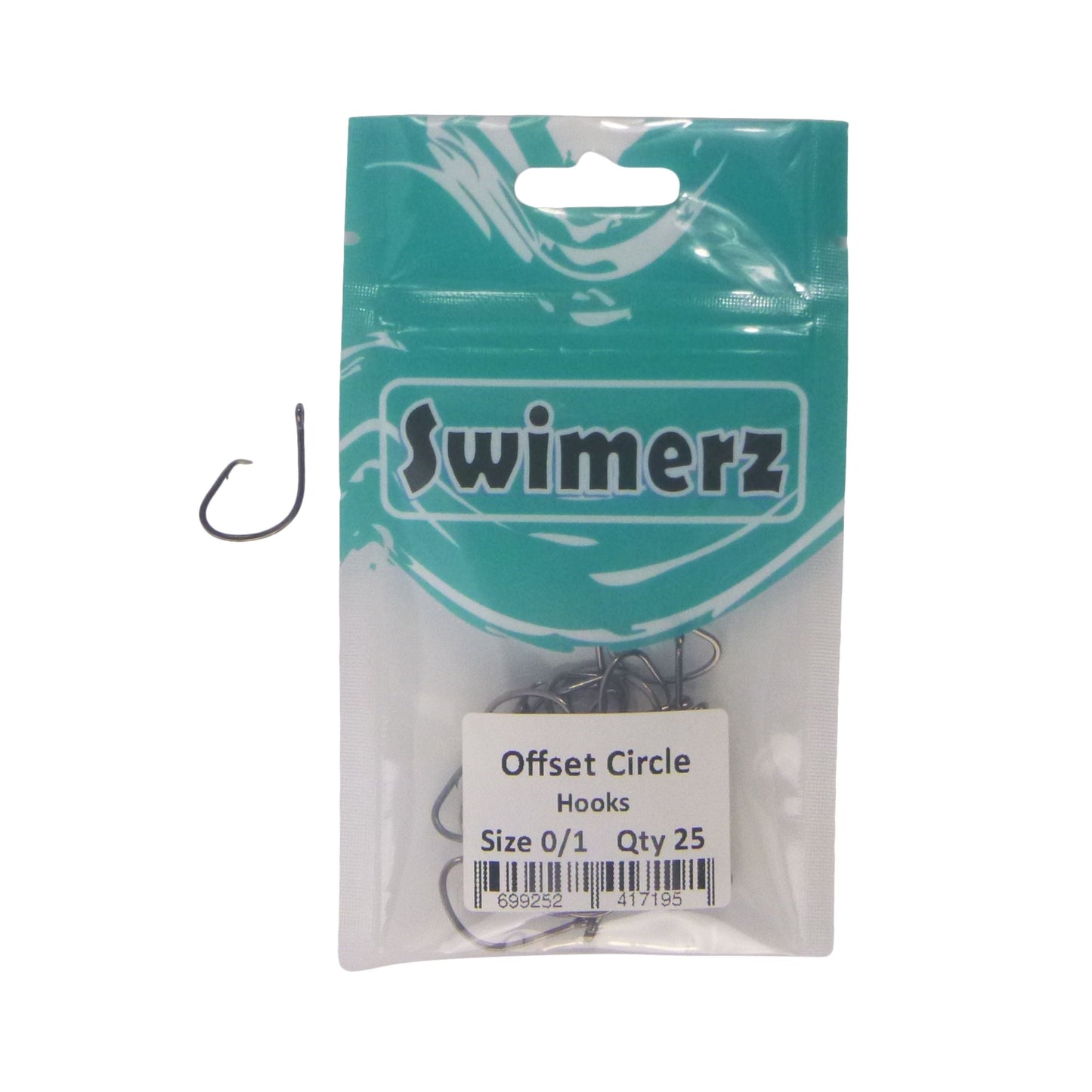 Swimerz 0/1 Offset Circle Hook 25 Pack-1