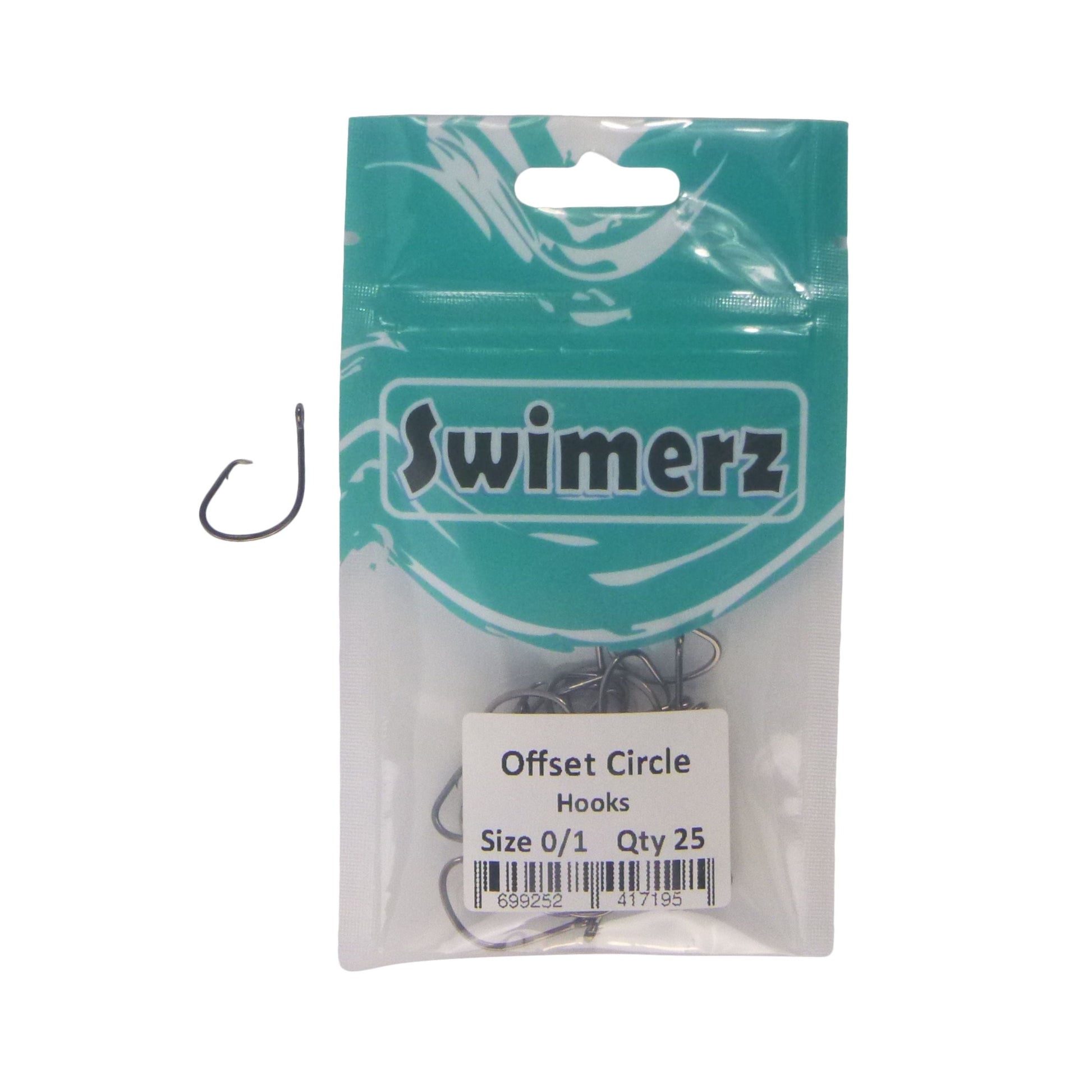 Swimerz 0/1 Offset Circle Hook 25 Pack-1