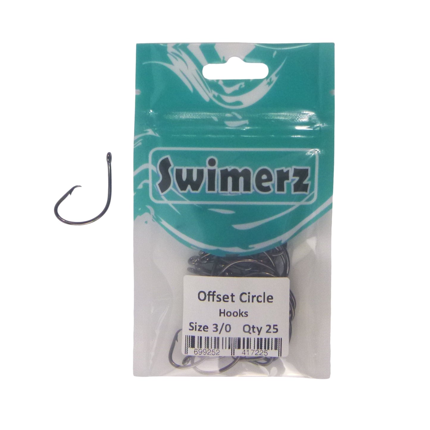 Swimerz 3/0 Offset Circle Hook 25 pack-1