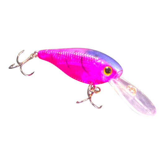 Finesse 'Madbass' Opaque Purple, 85mm Deep Diving Crankbait-0