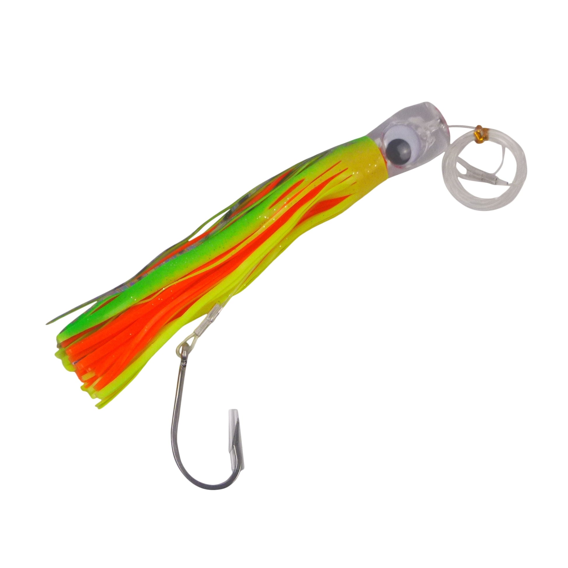 Swimerz Trolling Lure Rigs, 95gm, 23cmL, Size 8/0 Hook, Orange Flare, 2 pack-1