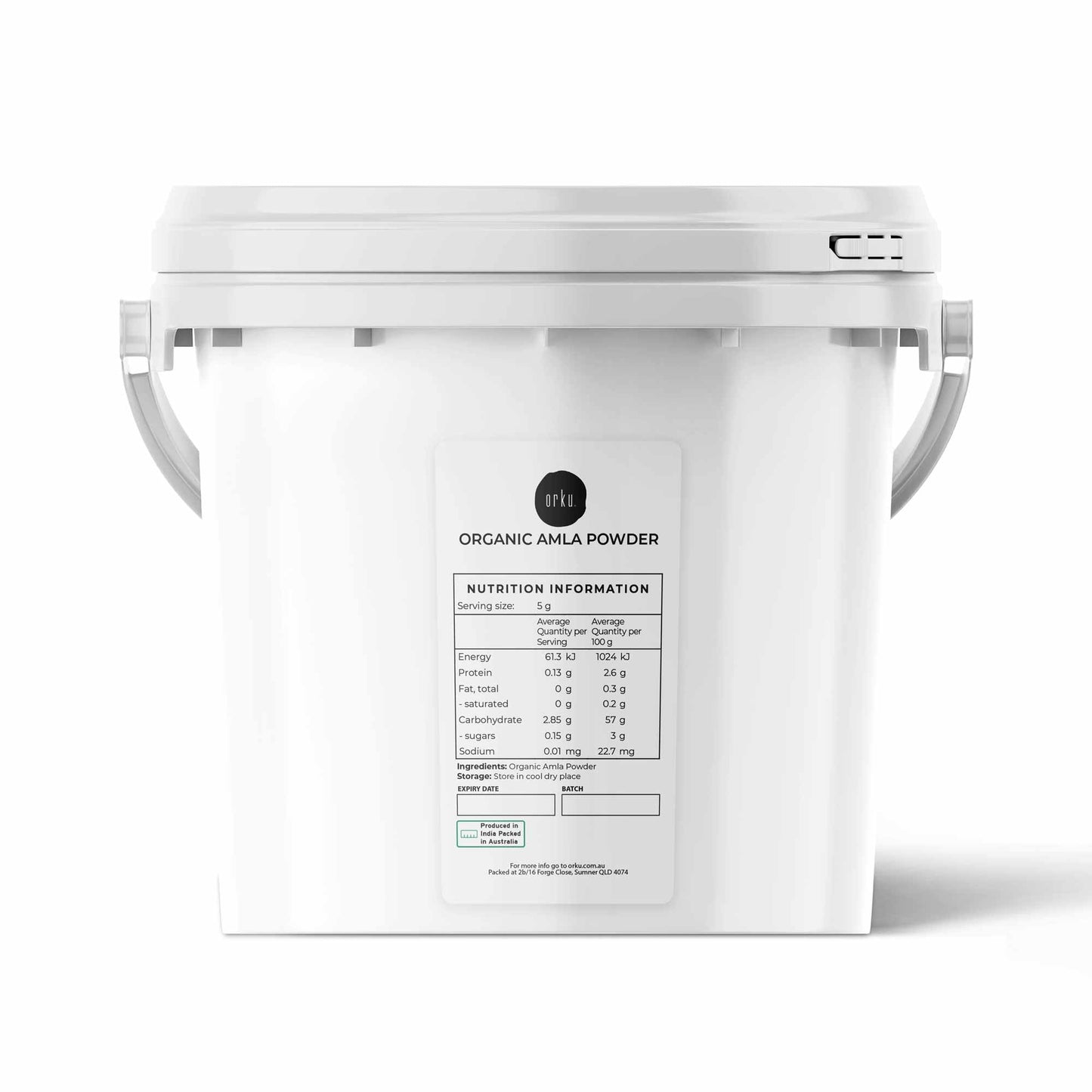 Organic Amla Powder Tub Indian Gooseberry Emblica Officinalis Fruit Supplement-1