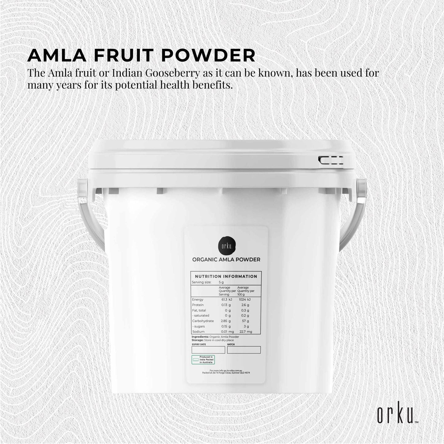 Organic Amla Powder Tub Indian Gooseberry Emblica Officinalis Fruit Supplement-4