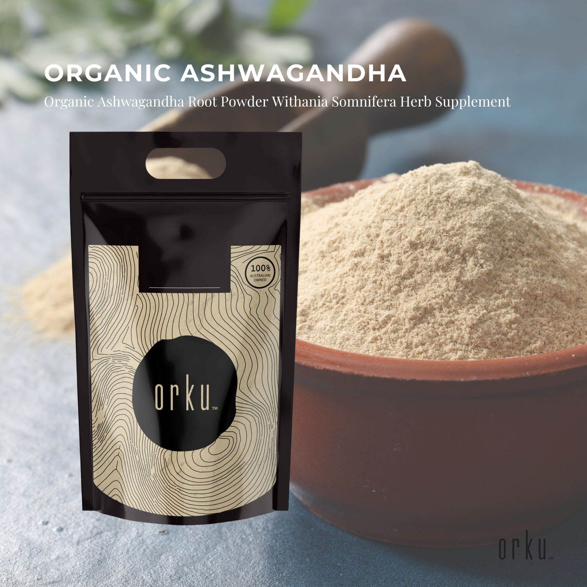 Organic Ashwagandha Root Powder Withania Somnifera Herb Supplement-4